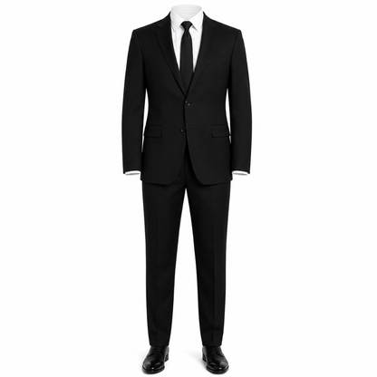 Black Tailored Two-Piece Suit | Kalinghan