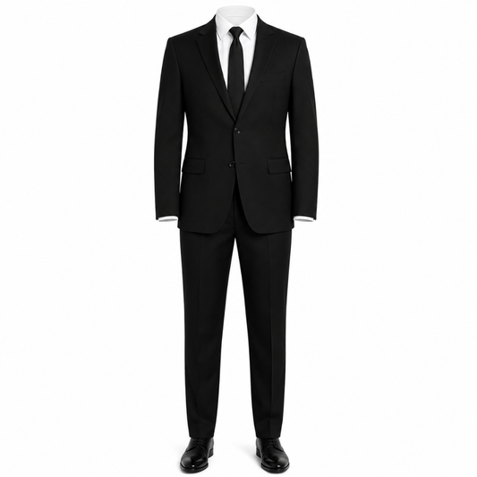 Black Tailored Two-Piece Suit | Kalinghan