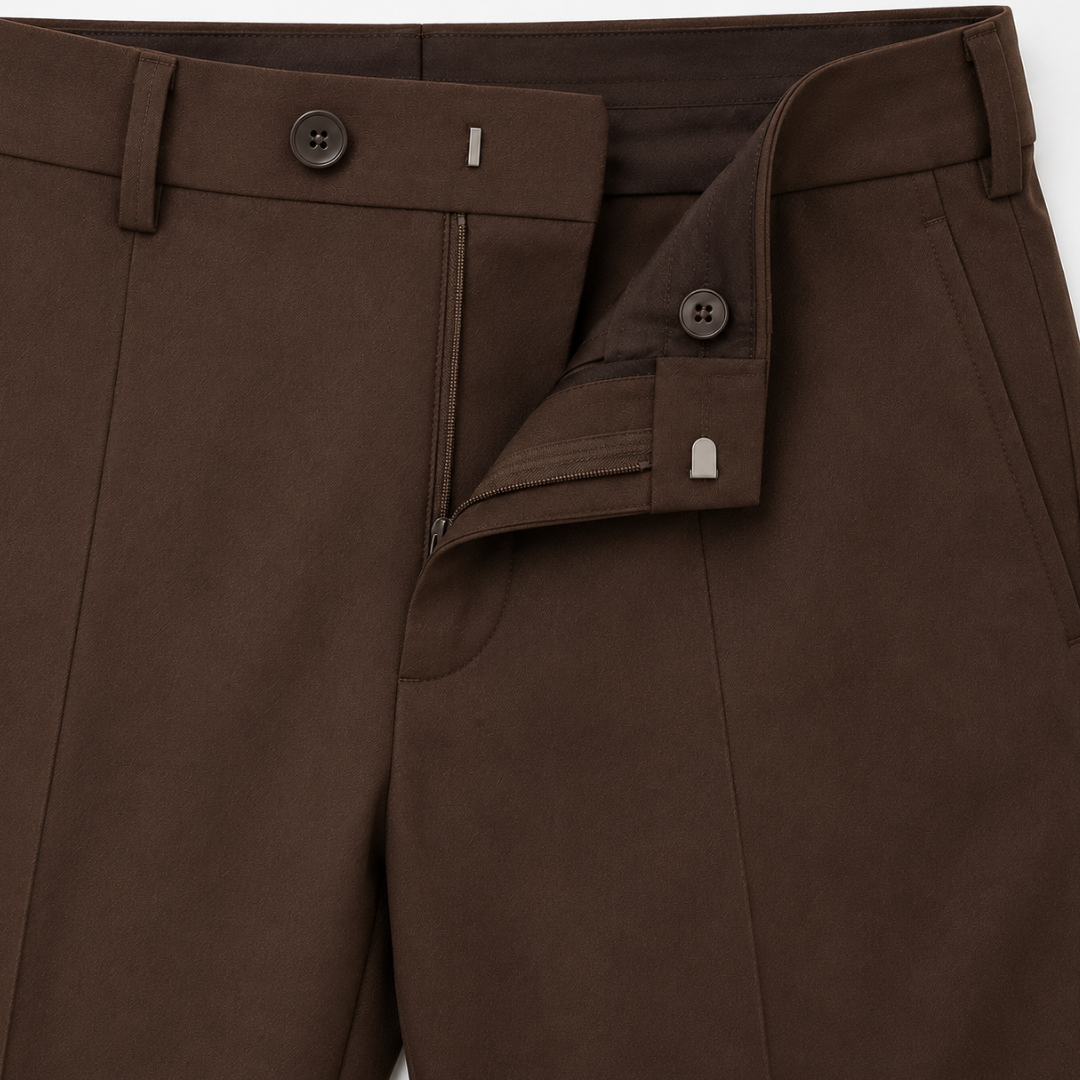 Maßgeschneiderte braune Hose | Kalinghan