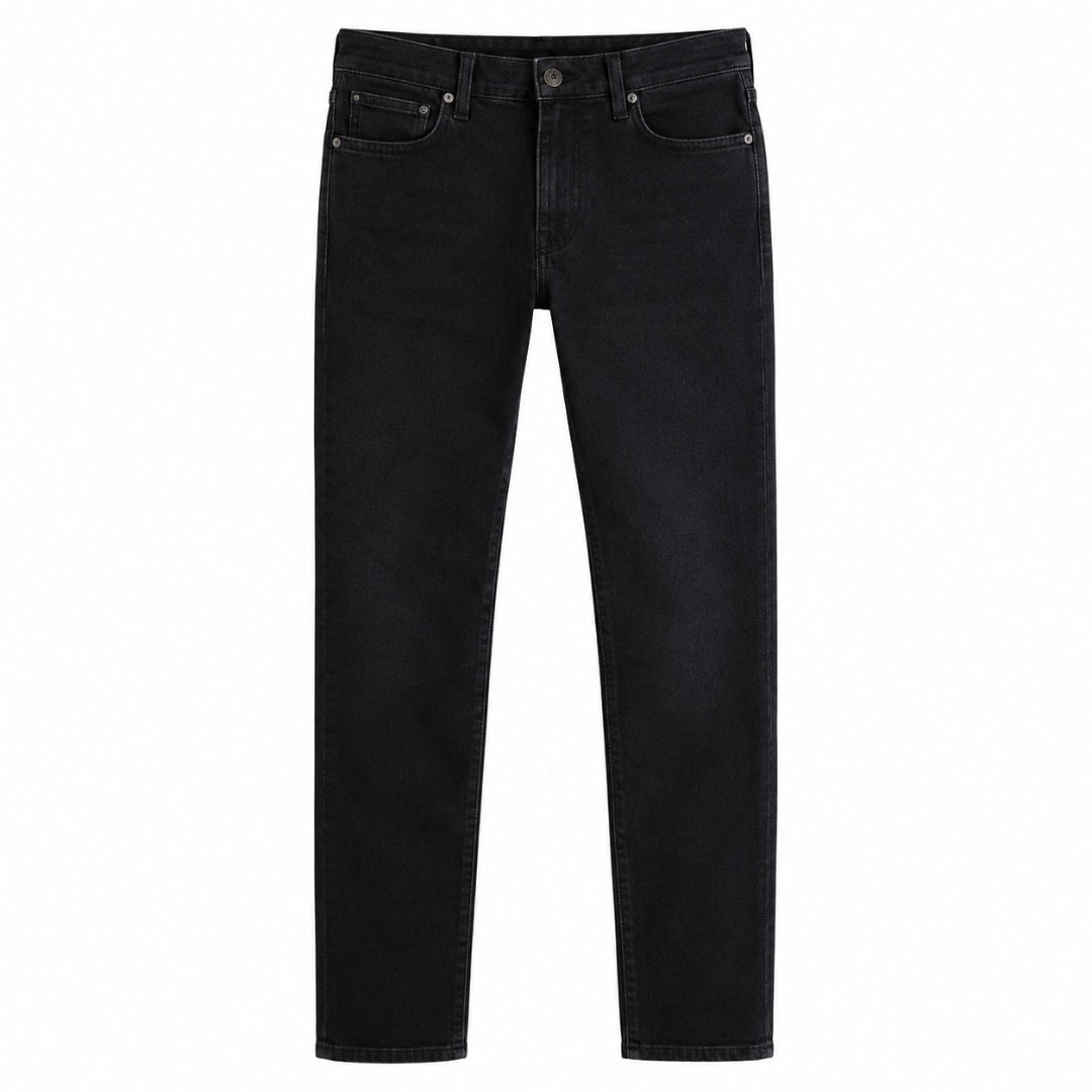 Premium schwarze Slim-Fit-Jeans | Kalinghan