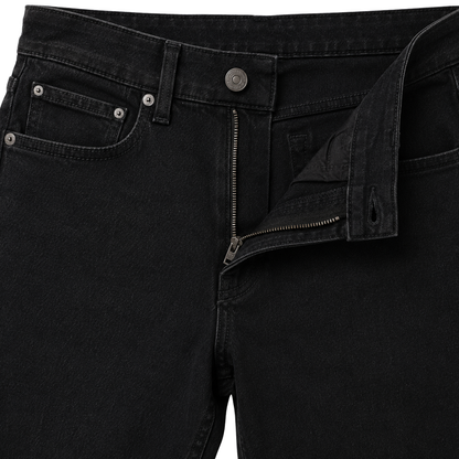 Premium schwarze Slim-Fit-Jeans | Kalinghan