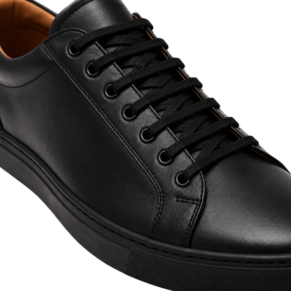 Premium schwarze Leder-Sneaker | Kalinghan