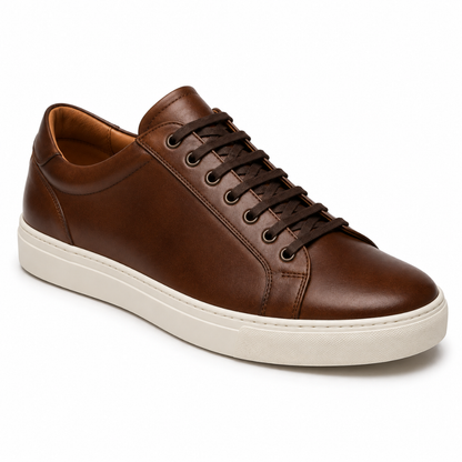 Braune Premium-Ledersneaker | Kalinghan