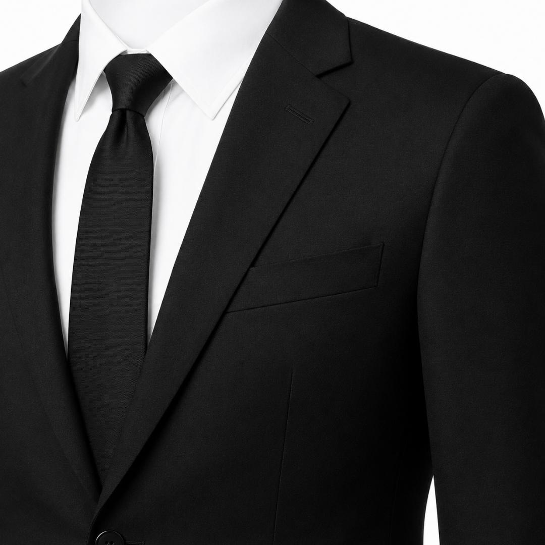 Black Tailored Two-Piece Suit | Kalinghan