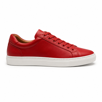 Roter Premium-Low-Top-Sneaker aus Leder | Kalinghan