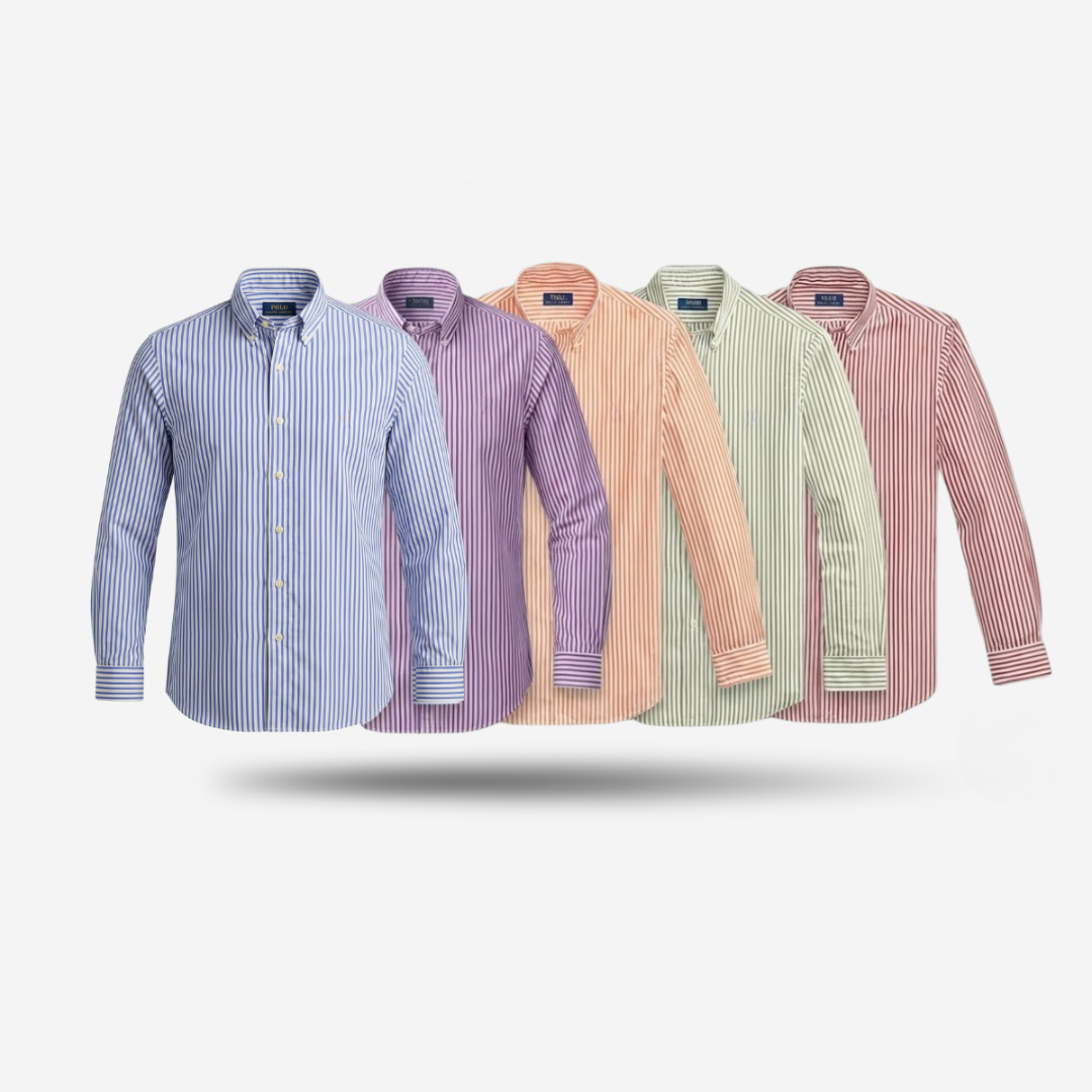 STRIPED COTTON SHIRT [BUY 2, GET 5]