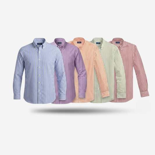 STRIPED COTTON SHIRT [BUY 2, GET 5]